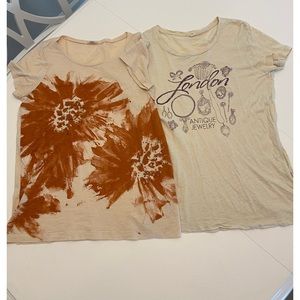 Bundle of 2 JCrew tops.  Size Large